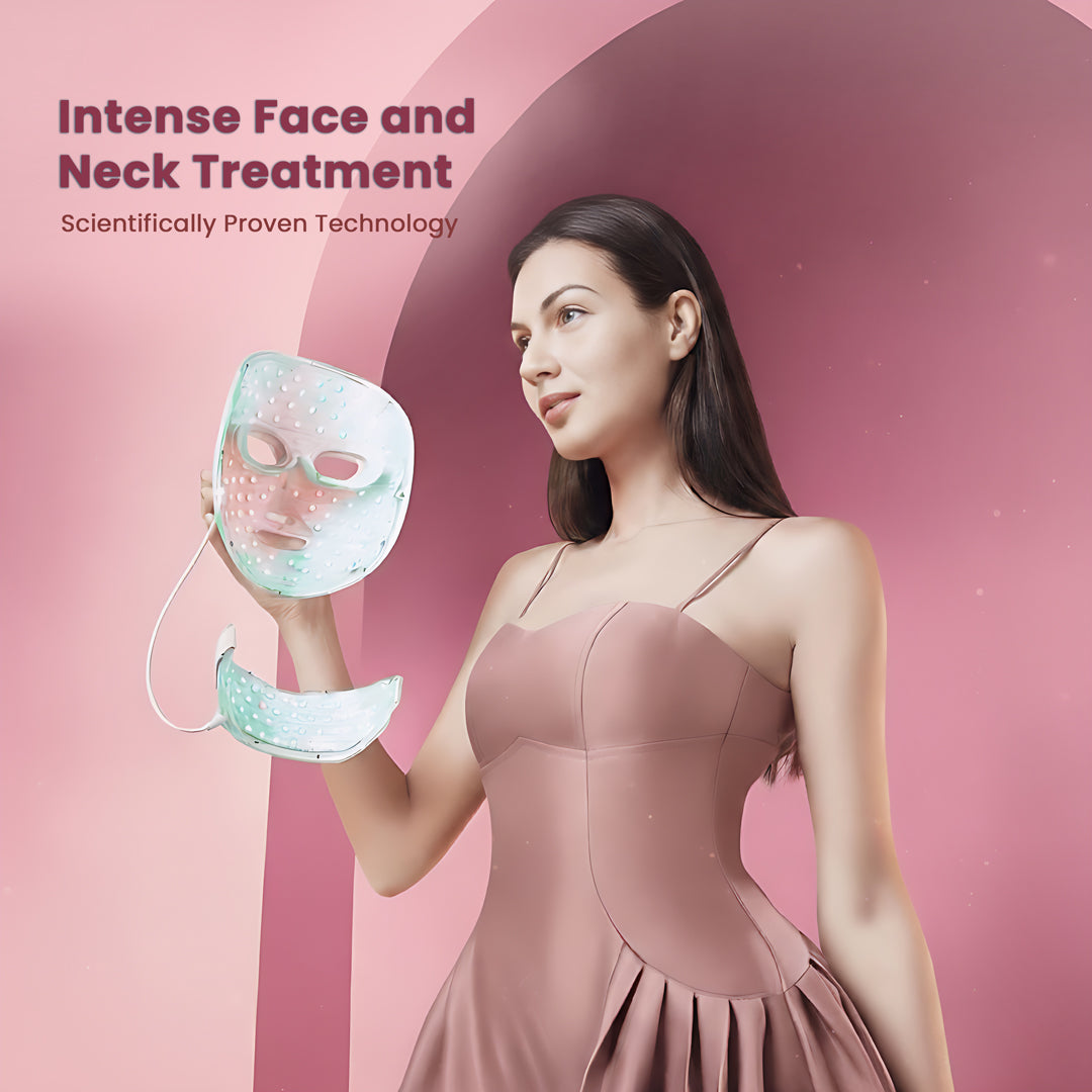 Professional LED Photon Mask – 7 Colour Light Therapy for Face & Neck Renewal