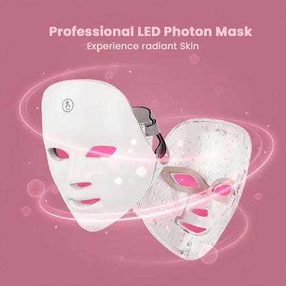 Professional LED Photon Mask – 7 Colour Light Therapy for Face & Neck Renewal