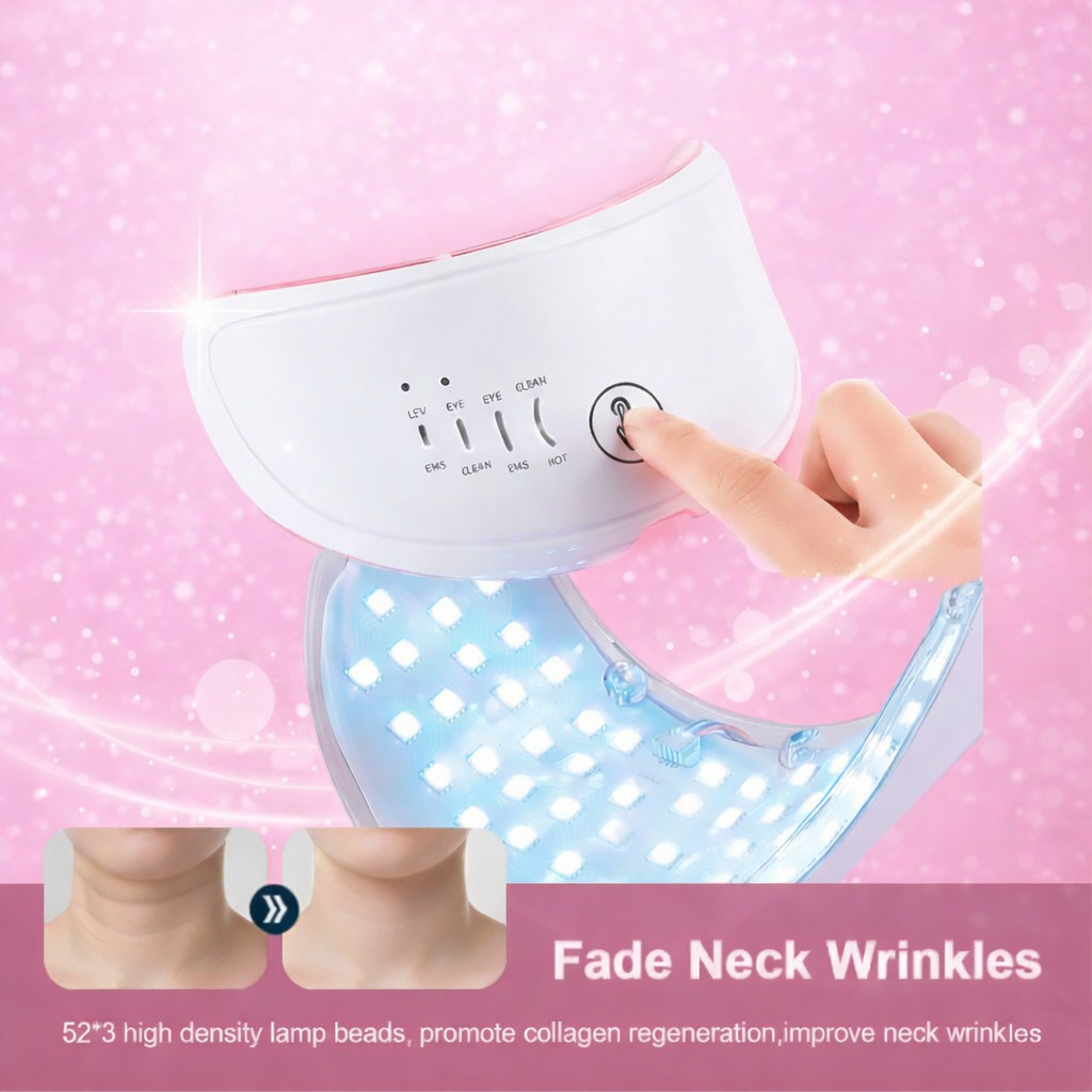 Professional LED Photon Mask – 7 Colour Light Therapy for Face & Neck Renewal