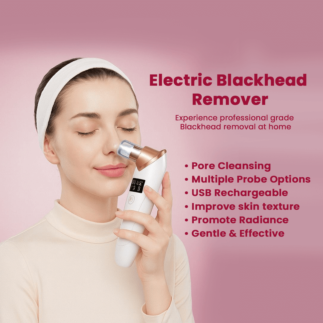 Vacuum Blackhead Remover – Suction Device, Pore Cleaner & Facial Skin Extractor Tool