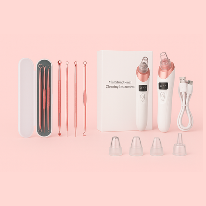 Vacuum Blackhead Remover – Suction Device, Pore Cleaner & Facial Skin Extractor Tool