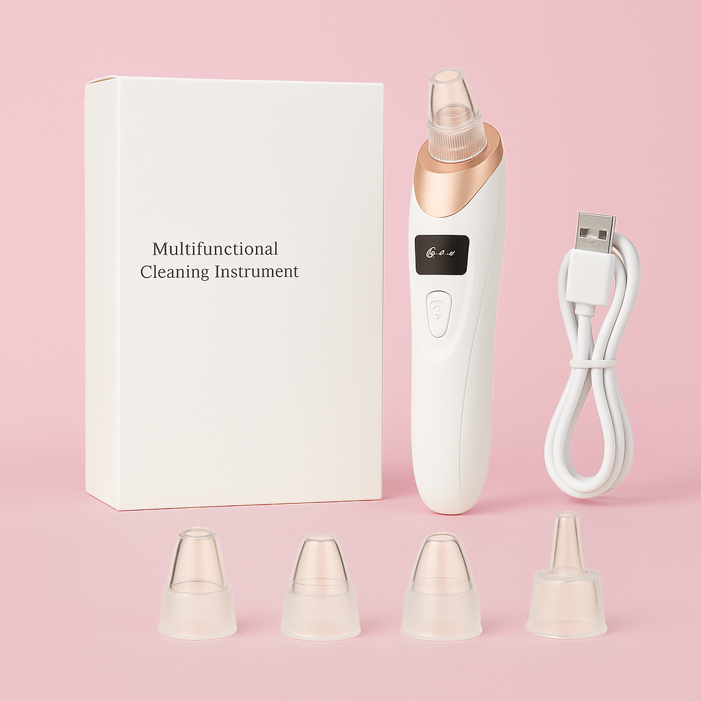 Vacuum Blackhead Remover – Suction Device, Pore Cleaner & Facial Skin Extractor Tool